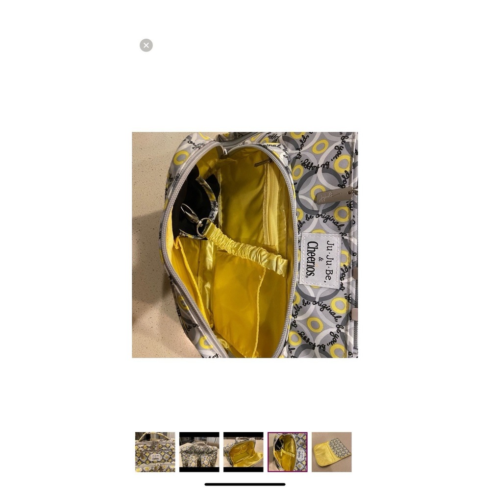 Ju Ju Be Diaper Bag Unisex Cheerios Limited Edition New with Tags Cute‎ Spacious - Picture 10 of 10